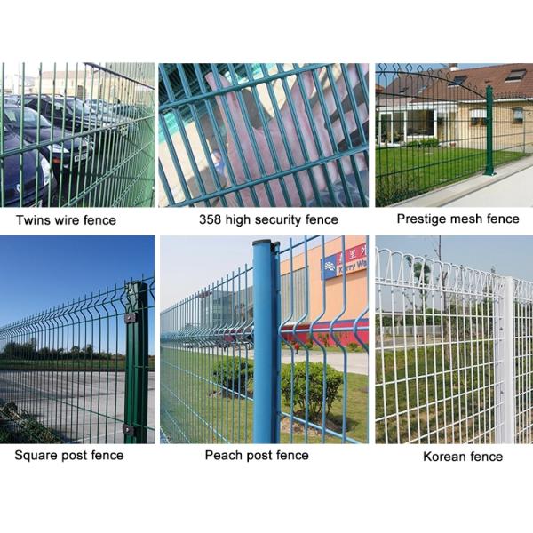 1.53m X2.5m Curved Wire Fence , PVC Coated Football Field Fence Uv Protection