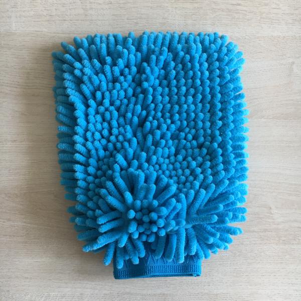 House keeping washing absorb mitt 100% polyester microfiber mitt gloves