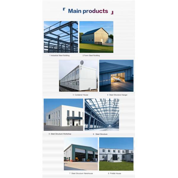 Wind Resistant Steel Structure Building Cow Shed Cattle Farm Construction OEM Size