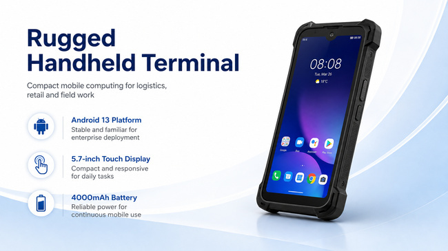 Android Rugged Tablet 5.7 Inch Handles Delivery Records and Mobile Warehouse Tasks