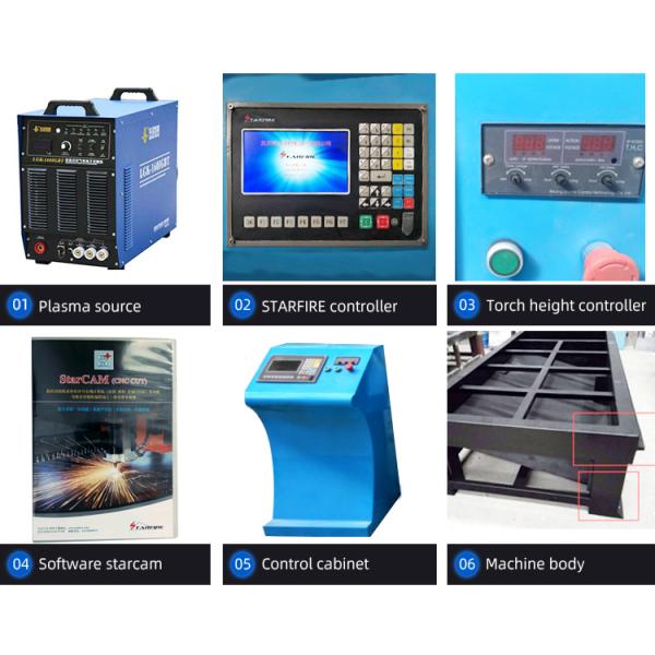 Table Top Powder Coating 1325 Plasma Cutting Machine Steel Substrate