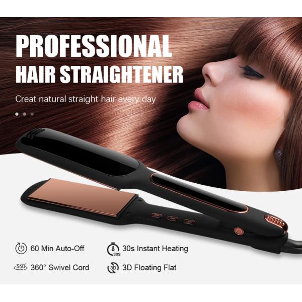 450 Degrees Electric Ceramic Hair Straightener Flat Iron LCD Display