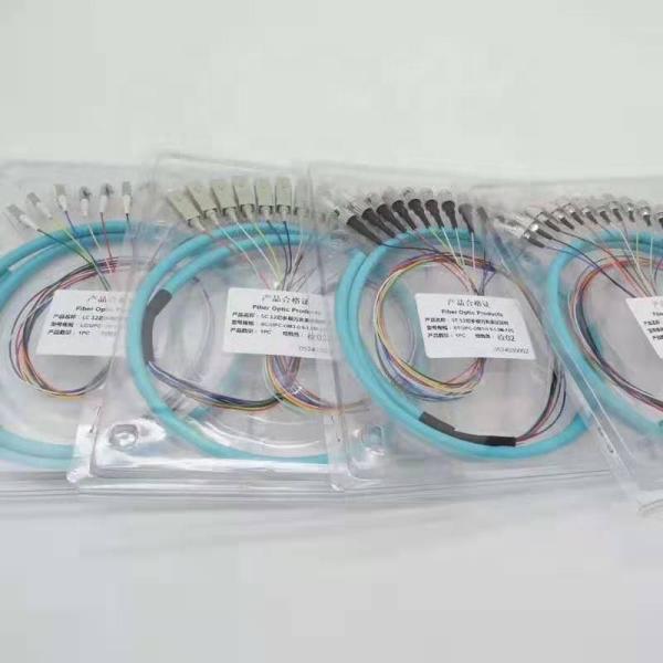 Multi mode fiber optic cable jumper connector simplex 12 core pigtail fiber optic patchcord