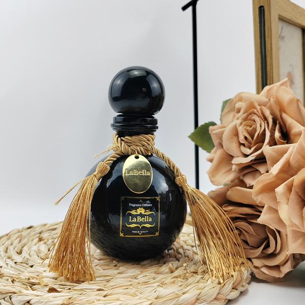 Transparent Spherical Perfume Bottle for Volatile Essential Oils Glass Base Material