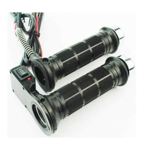 12V Black Hot Heated Grips High Performance Motorcycle Parts 22mm Grips
