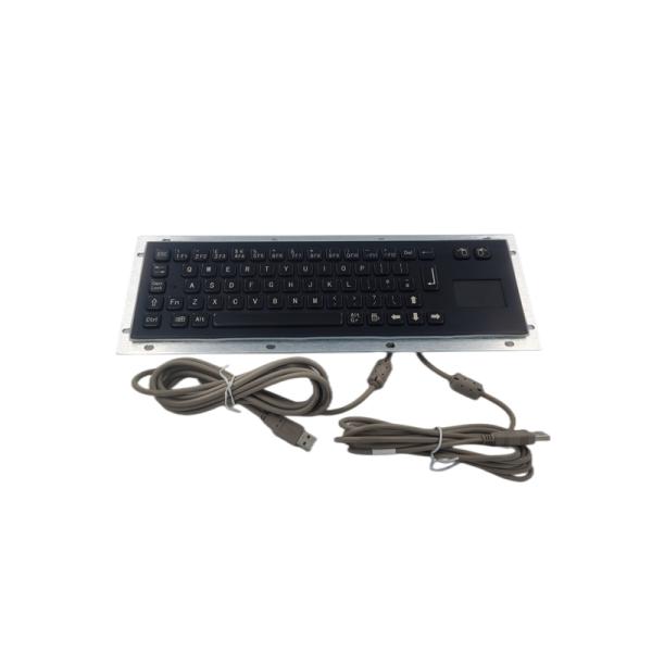 Black Color Wired Keyboard With Touchpad Stainless Steel 304 Material Durable