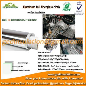 Aluminum foil laminated 160g fiberglass heating insulation barrel blankets