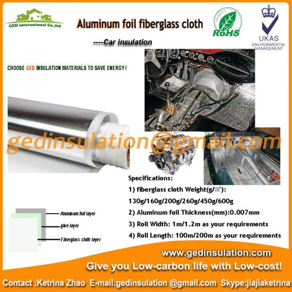 Quality Aluminum foil laminated 160g fiberglass heating insulation barrel blankets for sale