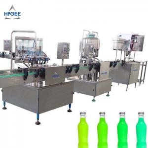 China 1000 Bph Carbonated Beverage Bottling Equipment / Hot Fill Bottling Equipment on sale