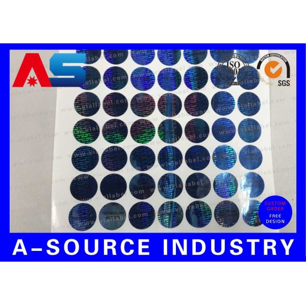 Anti - Fake Print Custom Holographic Stickers with Serial Number Scratch Off Security Code
