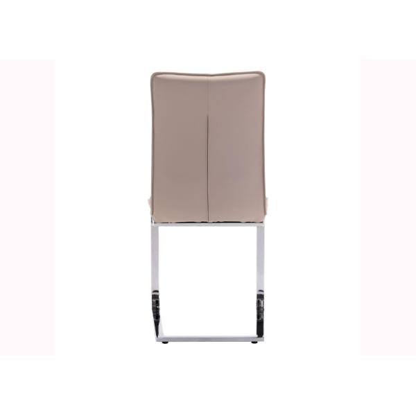 Washable 60cm 44cm High Back Leather Dining Chairs