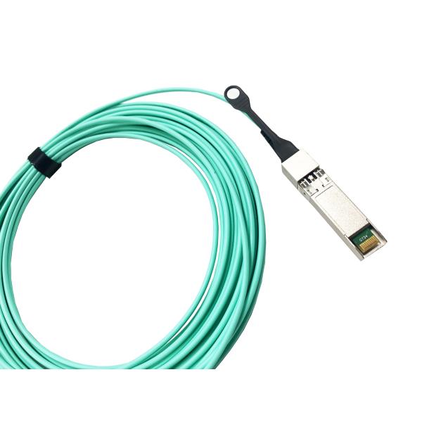LSZH Duplex Active Optical Cable Fiber Optic Communication Multimode 50/125 OM3 SFP+ AOC