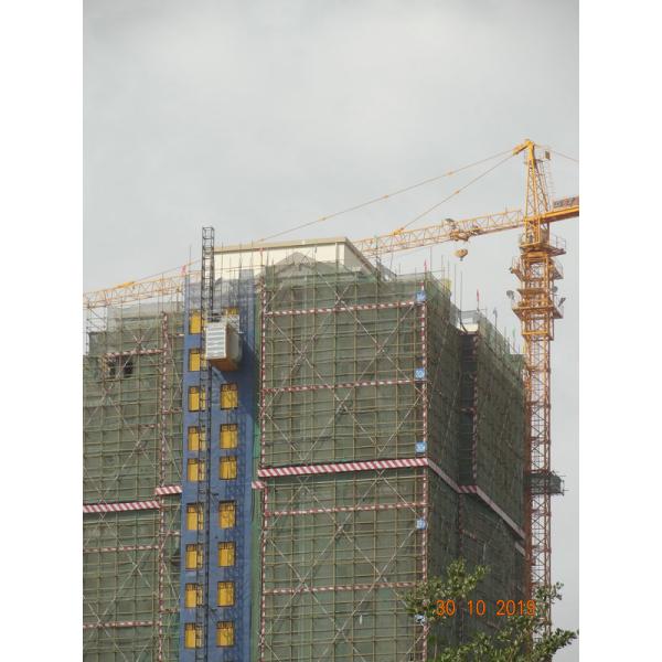 Frequency Control Motors Rack Pinion Building Site Hoist