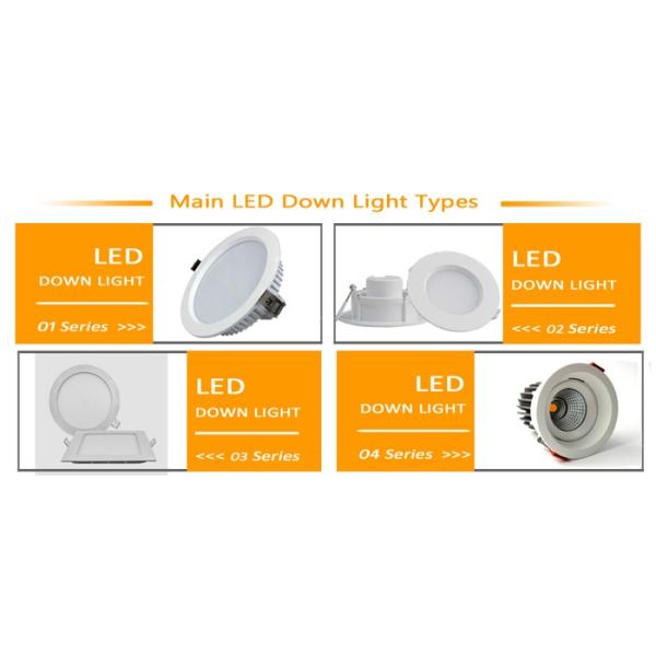 7w 15w 20w 30w Recessed LED Downlight , CE ROHS led down light cob