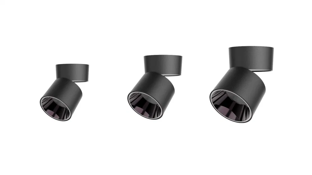 IP44 COB Spotlight Dimmable LED Downlight OEM ODM 12W Aluminum Ceiling Surface Mount Adjustable