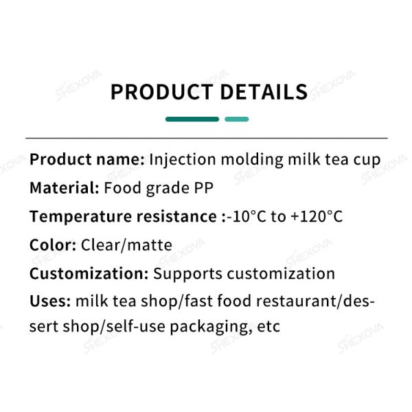 360ml 500ml 700ml Injection Plastic Beverage Cup Custom Logo Disposable Plastic Cup