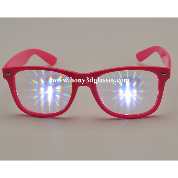 Colorful Frame Plastic Diffraction Glasses For Fireworks From Hony
