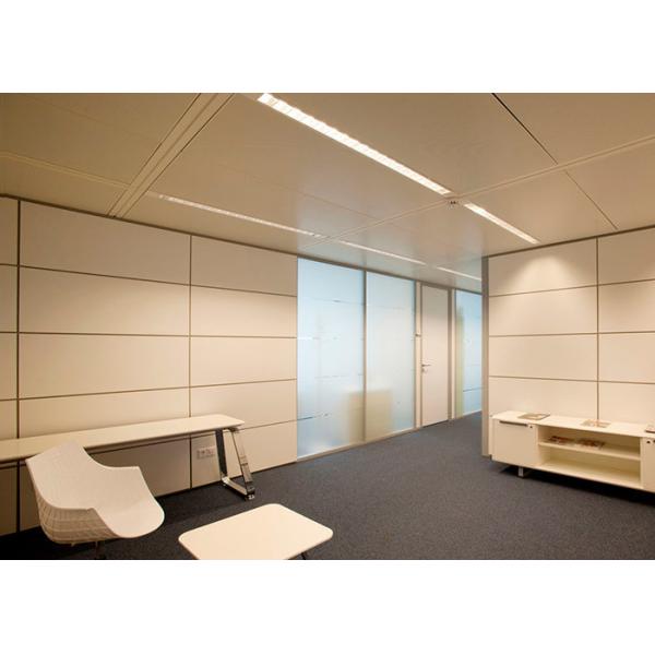 Solid Wall Partition Acoustic Felt 45db+- Reduce Noise Steel Panel Melamine Board White Color