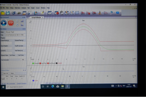 Classical shock control interface and waveform display