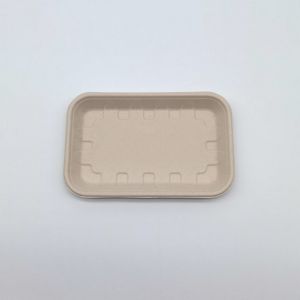Compostable Biodegradable Bagasse Tableware Disposable Rectangular Shape