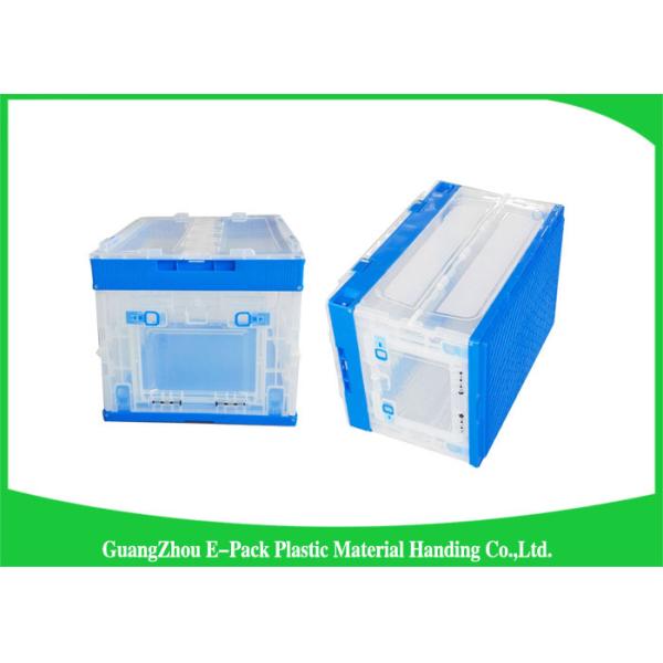 Solid Collapsible Plastic Containers , Foldable plastic storage bins