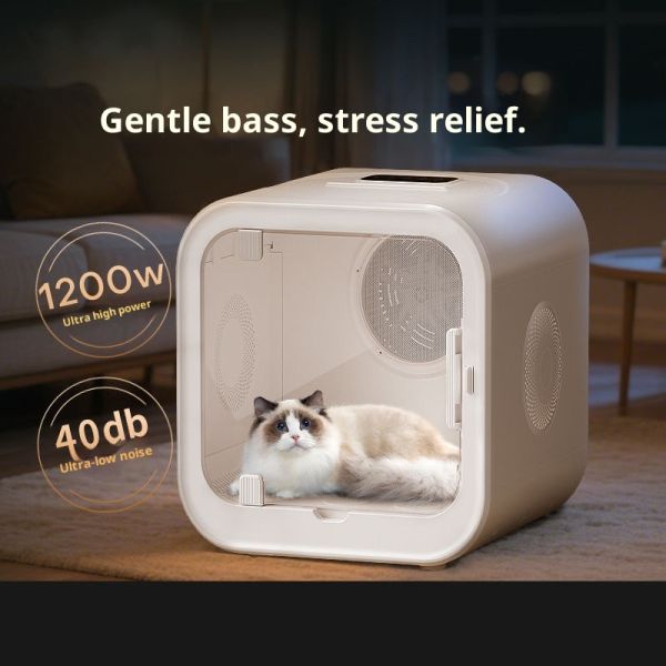 Plastic ABS Eco-friendly Cat Dog Drying Box Blower Machine Grooming Tool 70L Large Capacity Electric Modern Low Noise Household