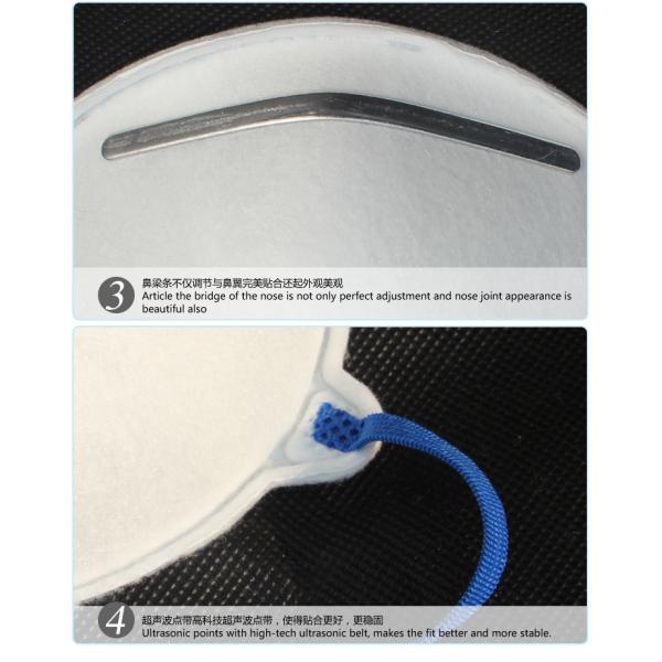 Ready to ship EN149:2001+A1:2009 approved face mask Niosh N95 cup mask