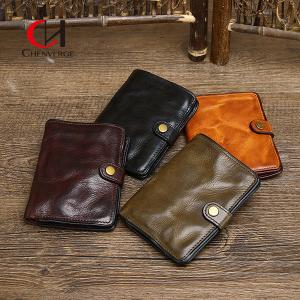 Buy cheap 5.8 Inches Length Genuine Leather Purse Standard Width For Business Meeting product