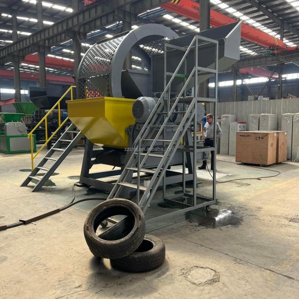 Professional Manufacturing Waste Tire Processing Equipment Wire Tire Shredder Quotation Big Car Tire Rubber Crusher