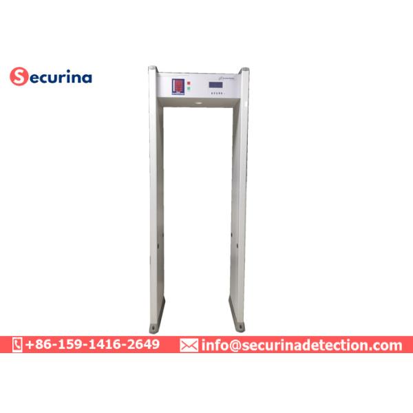 4inch LCD Screen Metal Walk Through Security Detector 6 Zones 200 Sensitivity Level