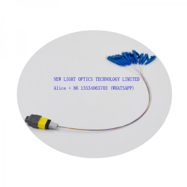 Quality 5m Female To Lc Lc Multimode Fiber Patch Cord OFNR Cable Jacket MPO Jumper for sale