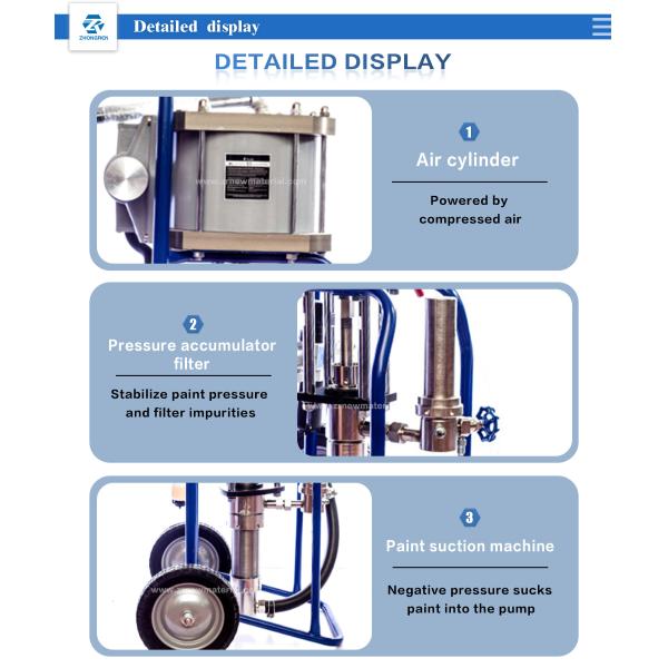 OEM Pneumatic Airless Sprayer Waterproof Rust Prevention Pneumatic Airless Spray Machine
