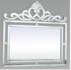 China Wall Decor Square Venetian Mirror , Silver Framed Bathroom Wall Mirrors on sale