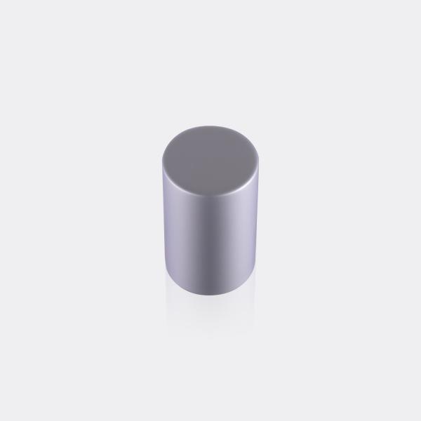 Silver Airless Aluminum Bottle Caps , Cosmetic Bottle Parts ISO9001 Compliant