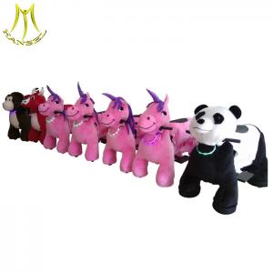 China Hansel electric plush toy baby electric toy car walking animal ride on sale