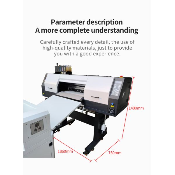 KECAI Industrial Heavy Duty 60cm Roll to Roll Printing Machine XP600 A1 DTF Printer for Wholesale T-Shirt Printing Business