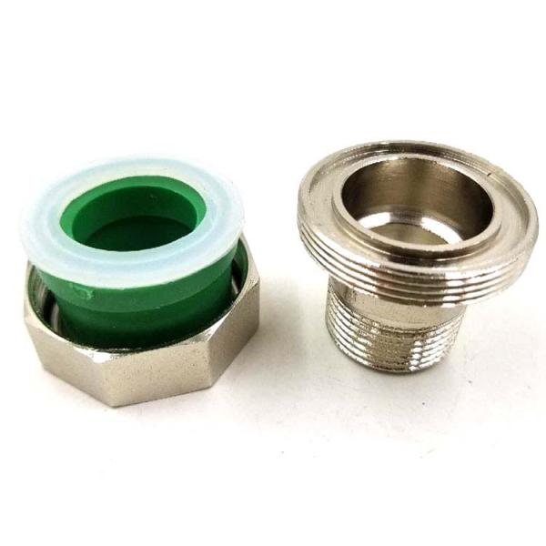 Green Plastic PPR pipe fitting Male Reducing Coupling with union