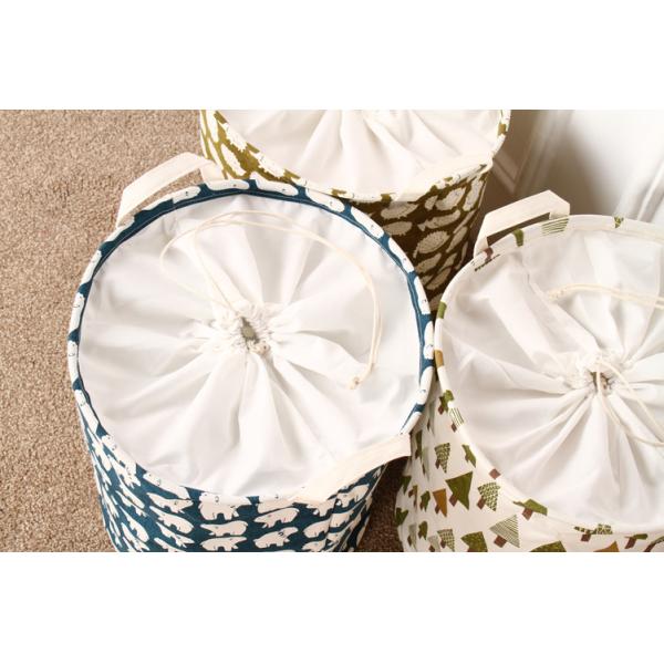 Puting Foldable washing laundry basket clothes toy storage bag large box customized blue elephant laundry facility