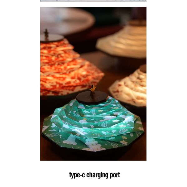 IP20 Waterproof Christmas Paper Lamp Bluetooth Tree Lights Decoration 40.7cm
