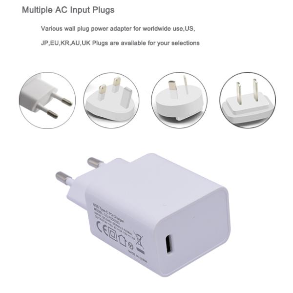 Fast Charging 5V 3A 9V 2A 12V 1.5A Quick Charge Adapter