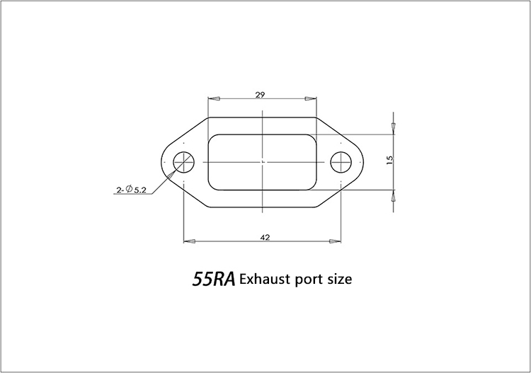 Original DLE 55 RA Gas Engine for RC Airplane Model - Fixed Wing