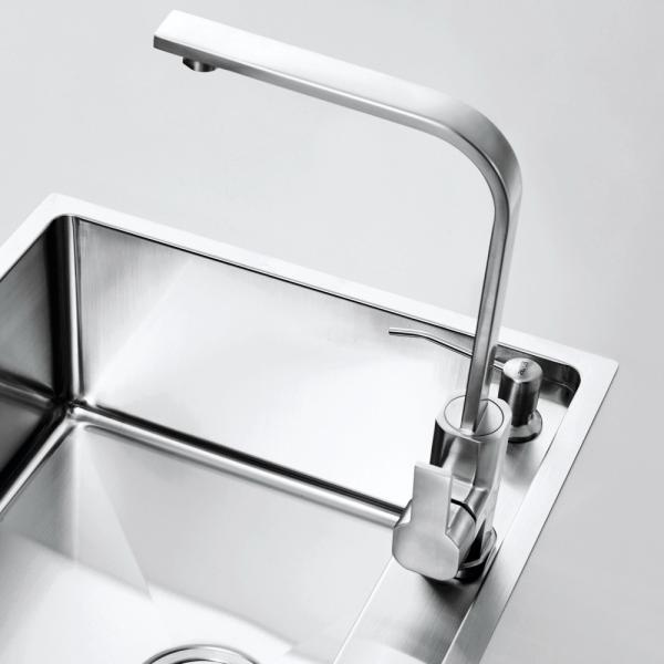 Sigle Lever kitchen cabinet faucet square design
