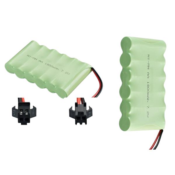 7.2V NiMH Battery Packs 1800mAh Nickel Metal Hydride Batteries For Remote Control Vehicle