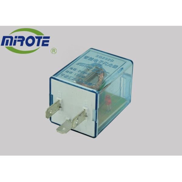 Transparent Blue Electronic Led Flasher 24V , 3G252B Gerelay 3 Pin Led Compatible Flasher 81980-87704