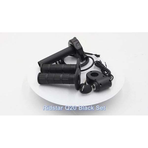 Universal E bike Throttle with Adjustable Speed, Water-Proofed Full Twist Throttle for Electric Scooters