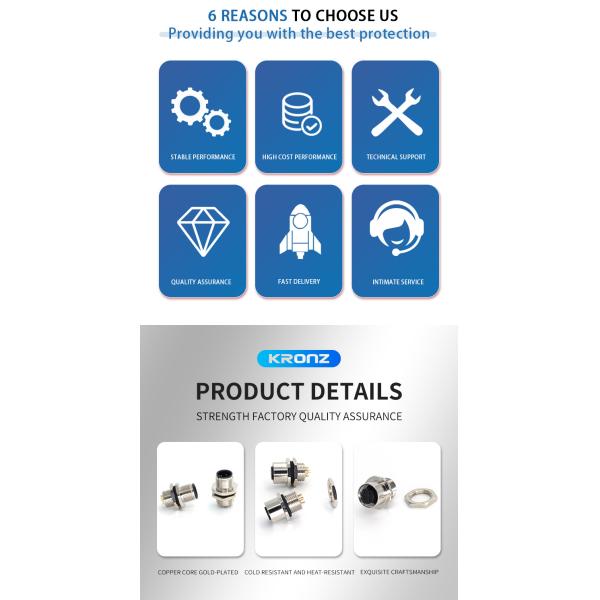 Sensor Connector 12 Pole M12 Receptacle Male 12 Positions Solder Socket Avaition Plug