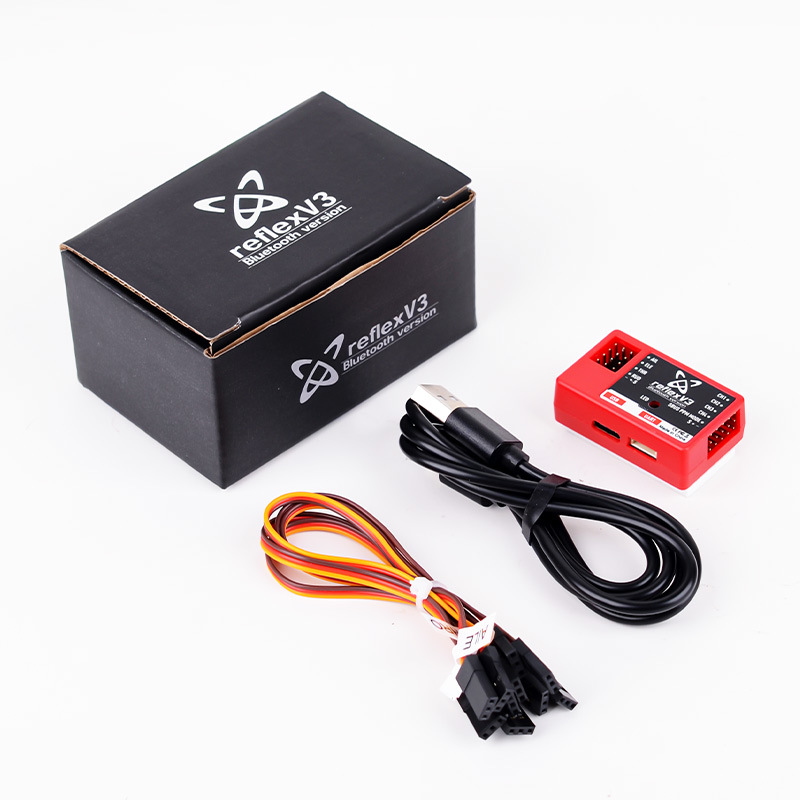 FMS Reflex V3 Pro 6-Axis Gyro Stabilizer Flight Controller Remote Control RC Aircraft Warbird Fixed Drones Accessories