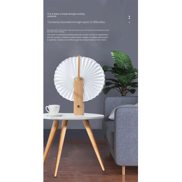 Printable LED Origami Table Lamp Paper Lights Eco Friendly