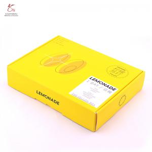 Buy cheap Light yellow Eastern Custom Cardboard Shipping Boxes For Contact Lenses product