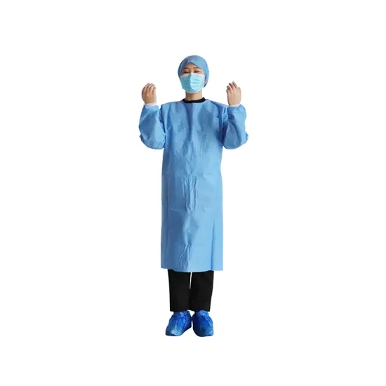 Protective Medical Doctor Gown , Disposable Isolation Gowns For Virus Contaminated Areas